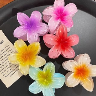 Kẹp tóc hoa sứ, kẹp tóc dễ thương, kẹp tóc xinh Hàn Quốc, kẹp hoa sứ nhựa bản to - Happy Life 4U