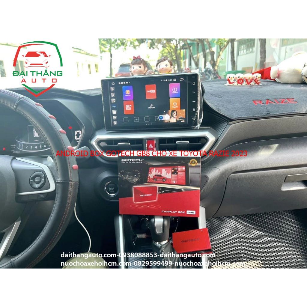 LẮP ANDROID BOX GOTECH GB8 LẮP XE TOYOTA RAIZE 2022 - 2024 ( HỖ TRỢ LẮP ...
