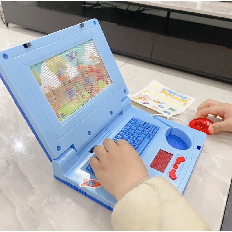Laptop đồ chơi cho bé máy tính đồ chơi cho bé  xách tay có nhạc đèn chuột Đồ Chơi Cho Bé  - PUPU HOUSE