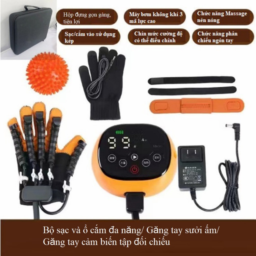Máy tập tay phục hồi chức năng bàn tay cho người tai biến mã ML-116BH có chức năng làm ấm