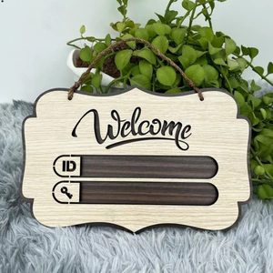 Bảng gỗ treo tường wifi password trang trí homestay, quán cafe, trà sữa, nhà nghỉ, khách sạn in theo yêu cầu