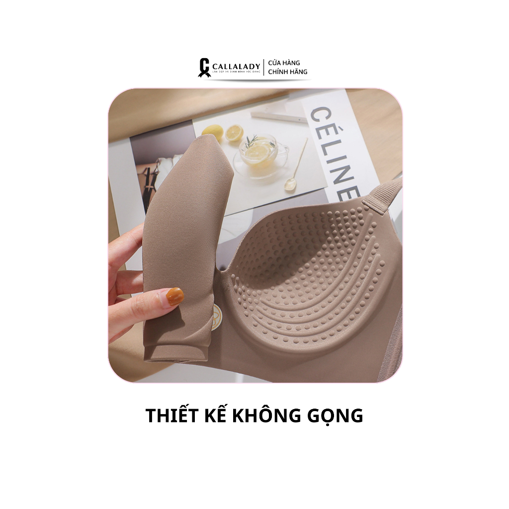 Áo lót big size Callalady áo lót bản to chất liệu đúc su không gọng che mỡ lưng định hình chống chảy xệ mặc áo dài 02