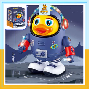 Đồ Chơi Robot Vịt Không Gian Vịt Phi Hành Gia Vịt Nhảy Múa Phát Nhạc Vui Nhộn Dễ Thương Space Duck Dance - PUPU HOUSE