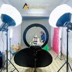 Đèn Live RL 3 kẹp điện thoại size 45, 56 cm, Đèn ring led tròn trợ sáng quay video, livestream, làm Spa, Makeup, selfie — ảnh 8