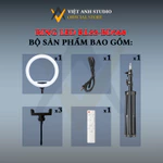 Đèn Live RL 3 kẹp điện thoại size 45, 56 cm, Đèn ring led tròn trợ sáng quay video, livestream, làm Spa, Makeup, selfie — ảnh 4