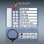 Đèn Live RL 3 kẹp điện thoại size 45, 56 cm, Đèn ring led tròn trợ sáng quay video, livestream, làm Spa, Makeup, selfie — ảnh 5