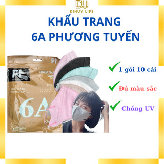 Khẩu trang 6A Phương Tuyến kháng khuẩn 4 lớp chống tia UV