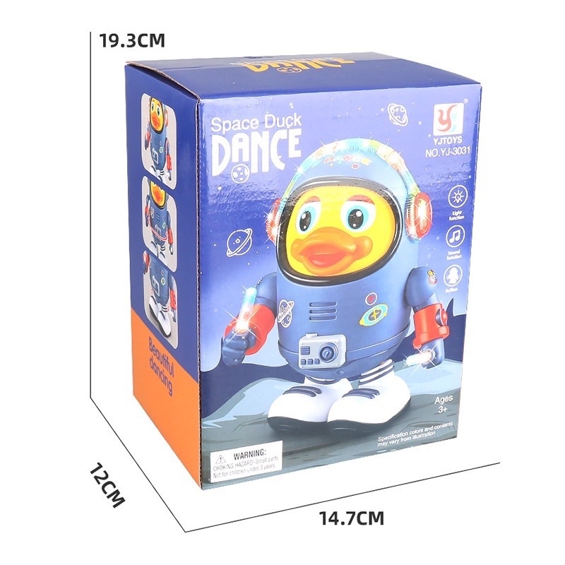 Đồ Chơi Robot Vịt Không Gian Vịt  Phi Hành Gia Vịt Nhảy Múa Phát Nhạc Vui Nhộn Dễ Thương Space Duck Dance - PUPU HOUSE
