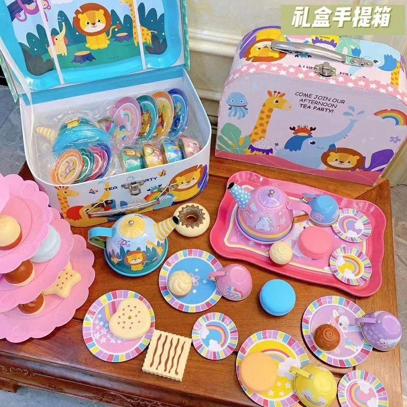Bộ Đồ Chơi Vali Trà Bánh Tiệc Trà Bánh Ngựa Pony  Cho Bé Đồ Chơi Cho Bé  - PUPU HOUSE
