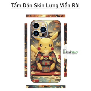 Tấm dán Skin Mặt Sau Pika MS03 FULL VIỀN 15promax , 14promax , 13promax , 12promax , 11promax , xsmax - FukiShop