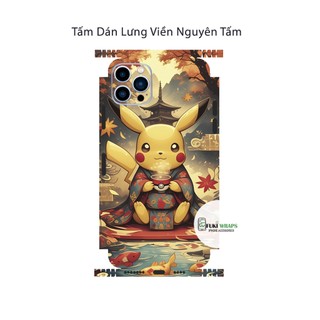Tấm dán Skin Mặt Sau Pika MS03 FULL VIỀN 15promax , 14promax , 13promax , 12promax , 11promax , xsmax - FukiShop