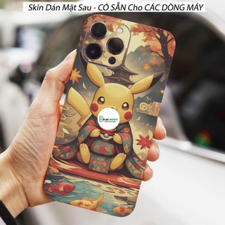 Tấm dán Skin Mặt Sau Pika MS03 FULL VIỀN 15promax , 14promax , 13promax , 12promax , 11promax , xsmax - FukiShop
