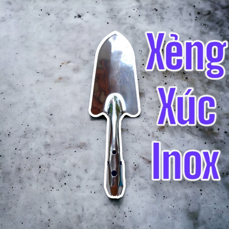 Xẻng xúc inox cầm tay dài 27cm làm vườn xúc nước đá | Shopee Việt Nam