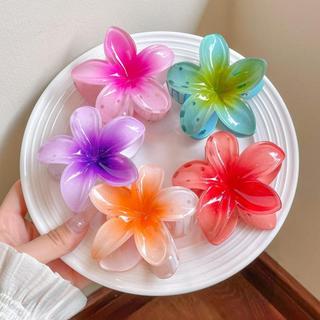 Kẹp tóc hoa sứ, kẹp tóc dễ thương, kẹp tóc xinh Hàn Quốc, kẹp hoa sứ nhựa bản to - Happy Life 4U