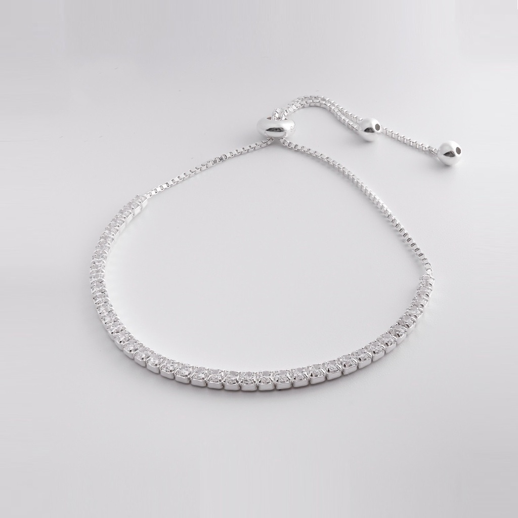 Ảnh Lắc tay bạc CDE đính đá cá tính White Subtle Bracelet Silver CDE2014SV - Lắc tay bạc Lamy 3
