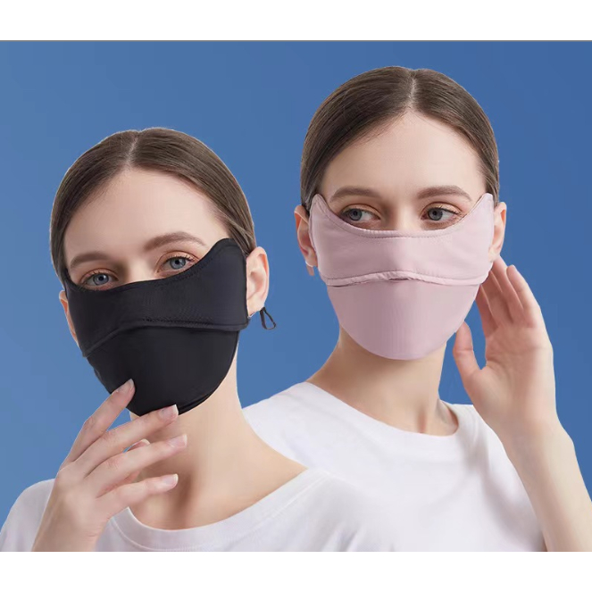 Khẩu Trang Chống Nắng Và Tia Cực Tím UPF50 + Bằng Lụa Mền Mịn Thông Thoáng
