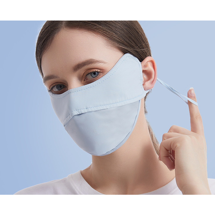 Khẩu Trang Chống Nắng Và Tia Cực Tím UPF50 + Bằng Lụa Mền Mịn Thông Thoáng