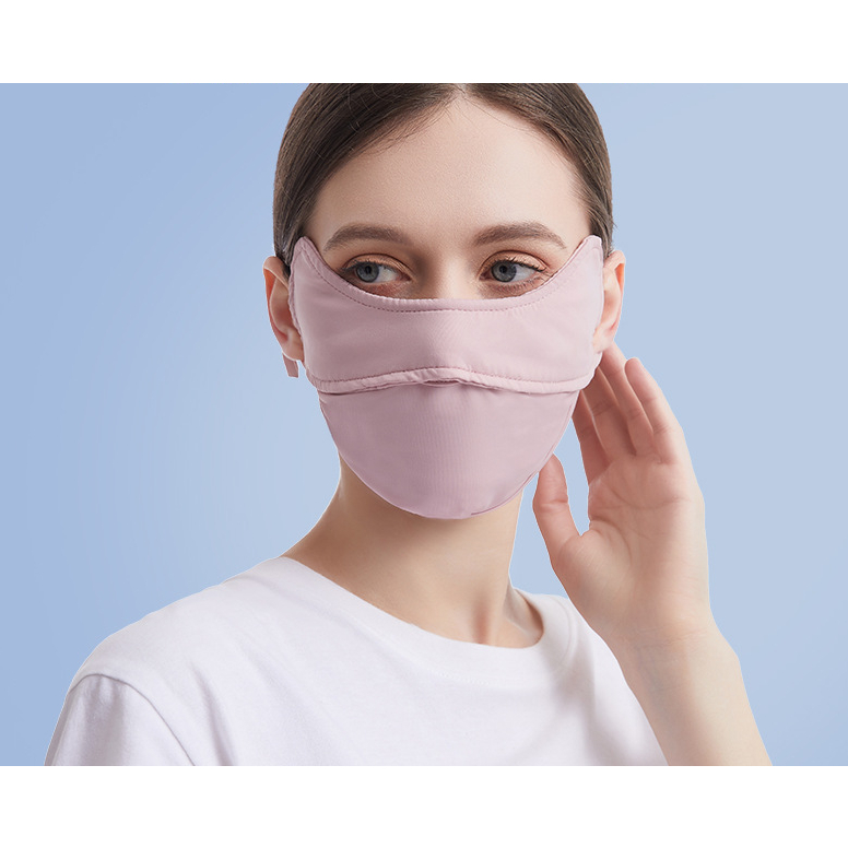 Khẩu Trang Chống Nắng Và Tia Cực Tím UPF50 + Bằng Lụa Mền Mịn Thông Thoáng