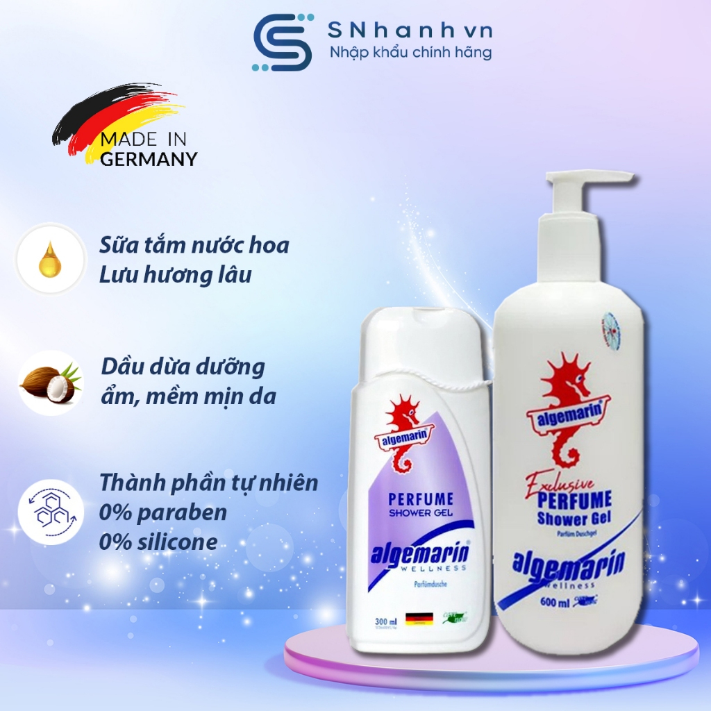 Sữa tắm cá ngựa Algemarin Wellness Perfume Shower Gel Shopee Việt Nam
