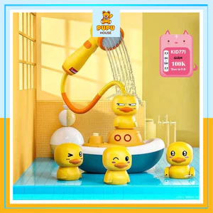 Đồ Chơi Nhà Tắm Vịt Cướp Biển Phun Nước Tự Động Dễ Thương Kèm Vòi Sen Quà Tặng Mùa Hè Cho Bé - PUPU HOUSE
