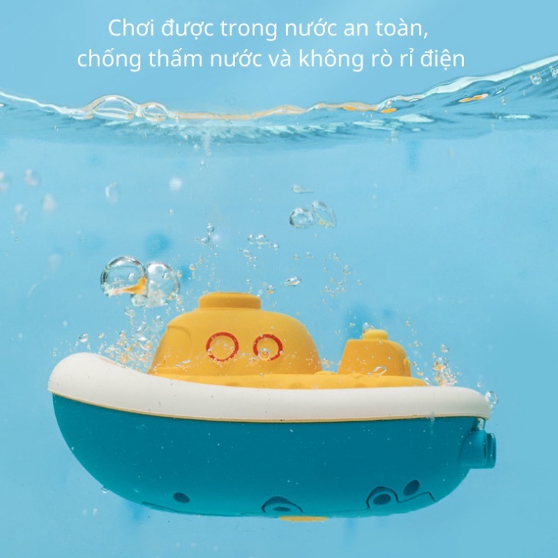 Đồ Chơi Nhà Tắm Vịt Cướp Biển Phun Nước Tự Động Dễ Thương Kèm Vòi Sen Quà Tặng Mùa Hè Cho Bé - PUPU HOUSE