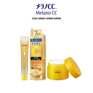 Combo dưỡng trắng, làm mờ đốm nâu, tàn nhang và đều màu da Melano CC: Tinh chất cao cấp 20ml + Gel dưỡng trắng 100g