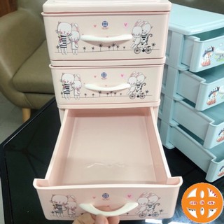 Tủ nhựa ngăn kéo mini, Tủ thuốc bé đựng đồ nhỏ gọn nhựa Việt Nhật 3625