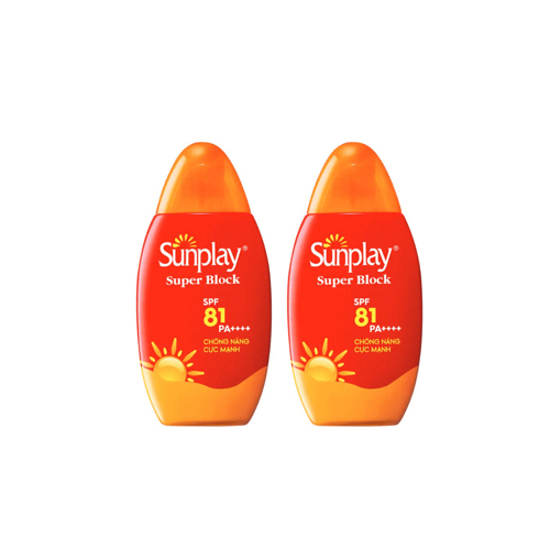 Ảnh Combo 2 x Kem chống nắng dạng sữa cực mạnh Sunplay Super Block SPF 81 PA++++ 70g 1