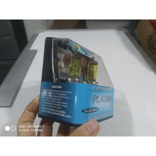 Hộp 2 bóng đèn pha ô tô H4 100/90w điện 12v và 24v ánh sáng vàng.