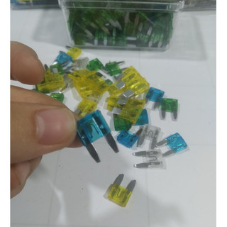 Combo 10 Cầu chì ô tô, cầu chì xe máy chân dẹp, chân kim, công suất chuẩn.