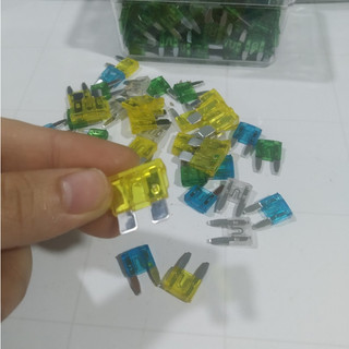 Combo 50 Cầu chì ô tô, cầu chì xe máy chân dẹp, chân kim, công suất chuẩn.
