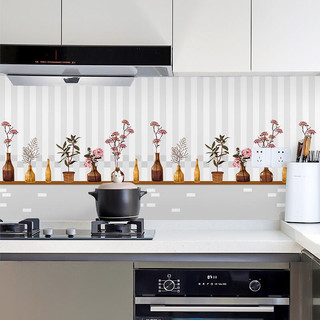 Decal dán bếp tráng nhôm, giấy dán tường bàn dán tủ khổ rộng 60cm chống dầu mỡ chịu nhiệt độ cao QD01A