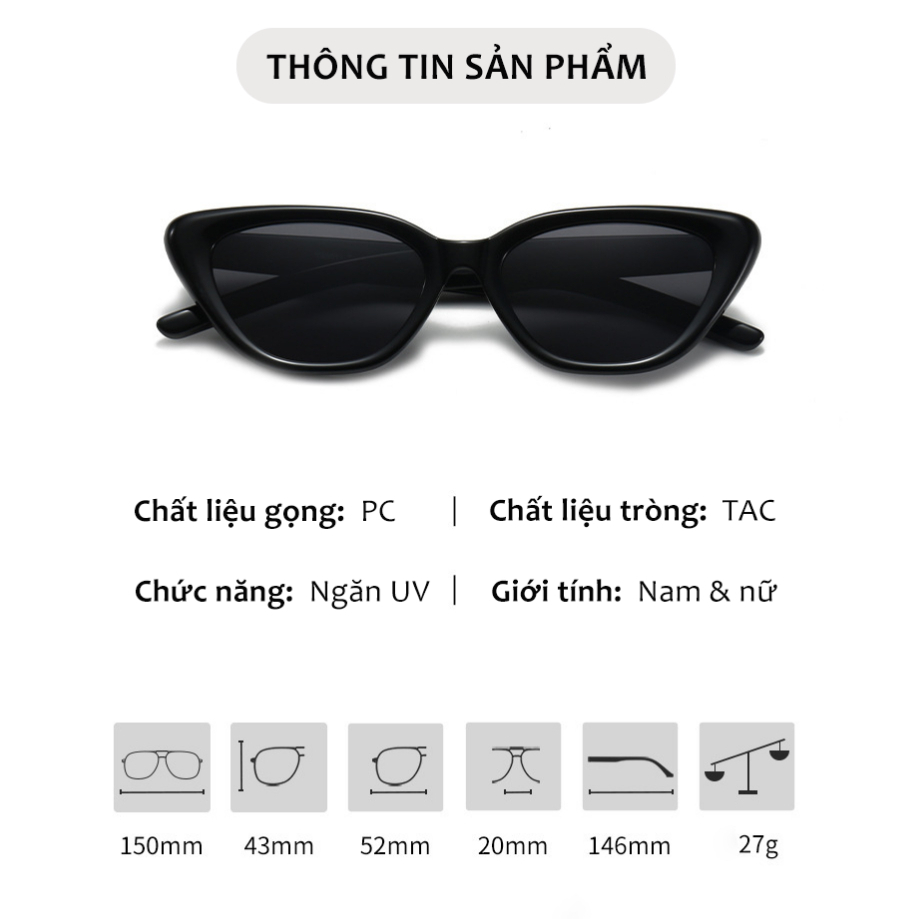 Ảnh Kính Mát Mắt Mèo Phân Cực Trendy AORON Chống Tia Cực Tím Bảo Vệ Mắt Gọng Thời Trang Xu Hướng Nam Nữ 3