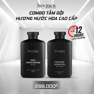 Combo Dầu gội, Sữa tắm nam hương nước hoa Heymen 350ml/chai