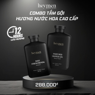 Combo Dầu gội, Sữa tắm nam hương nước hoa Heymen 350ml/chai