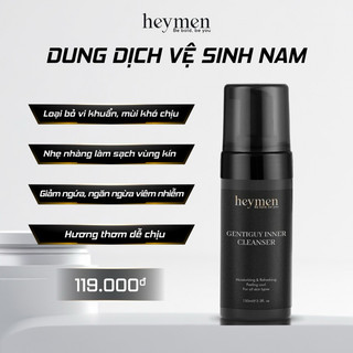Combo Sữa tắm 350ml, Bọt vệ sinh nam Heymen 120ml
