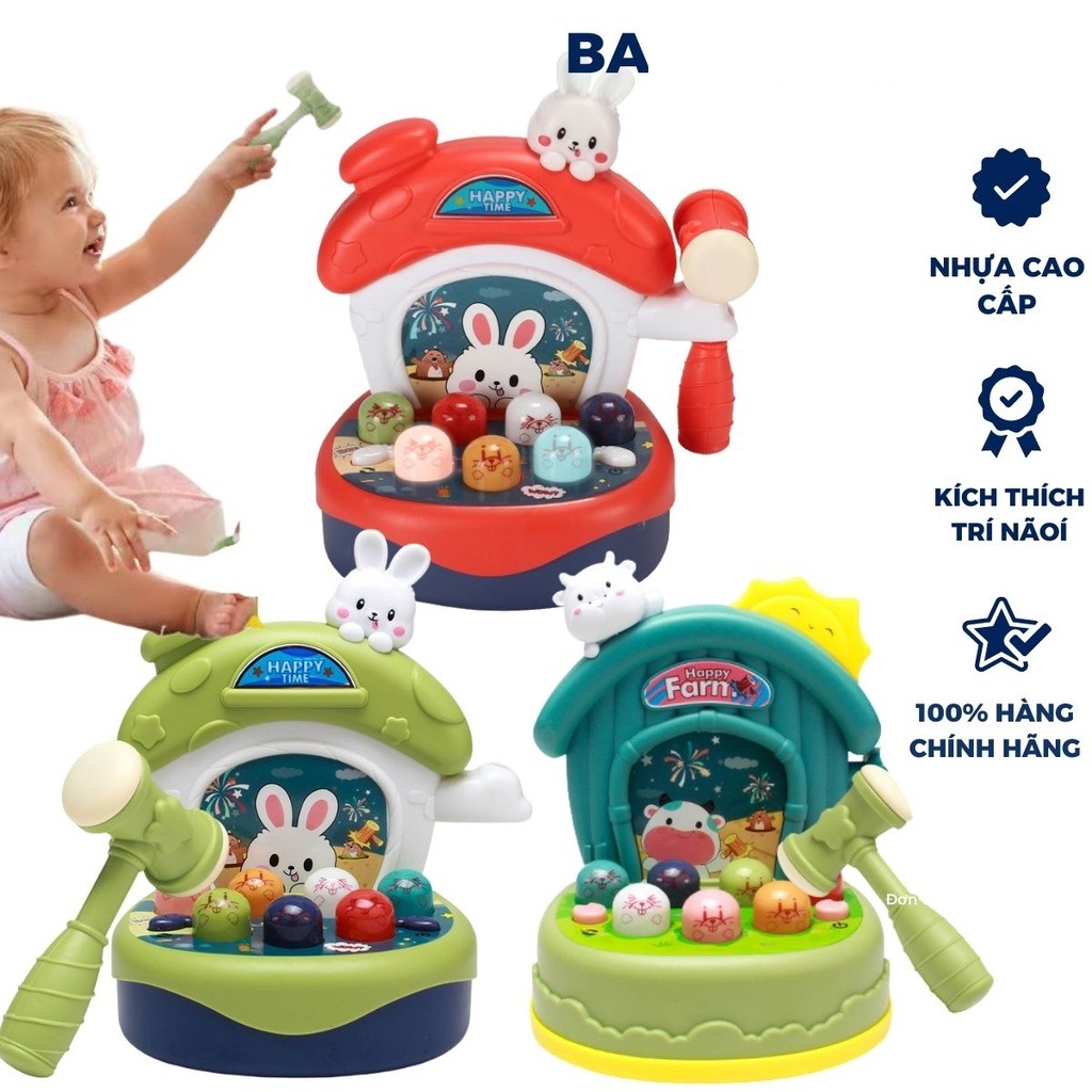 Đập Chuột Đập Bò phát tiếng kêu cho bé giúp phát triển não Luyện Khả Năng Phẩn Xạ Đồ Chơi Cho Bé- PUPU HOUSE