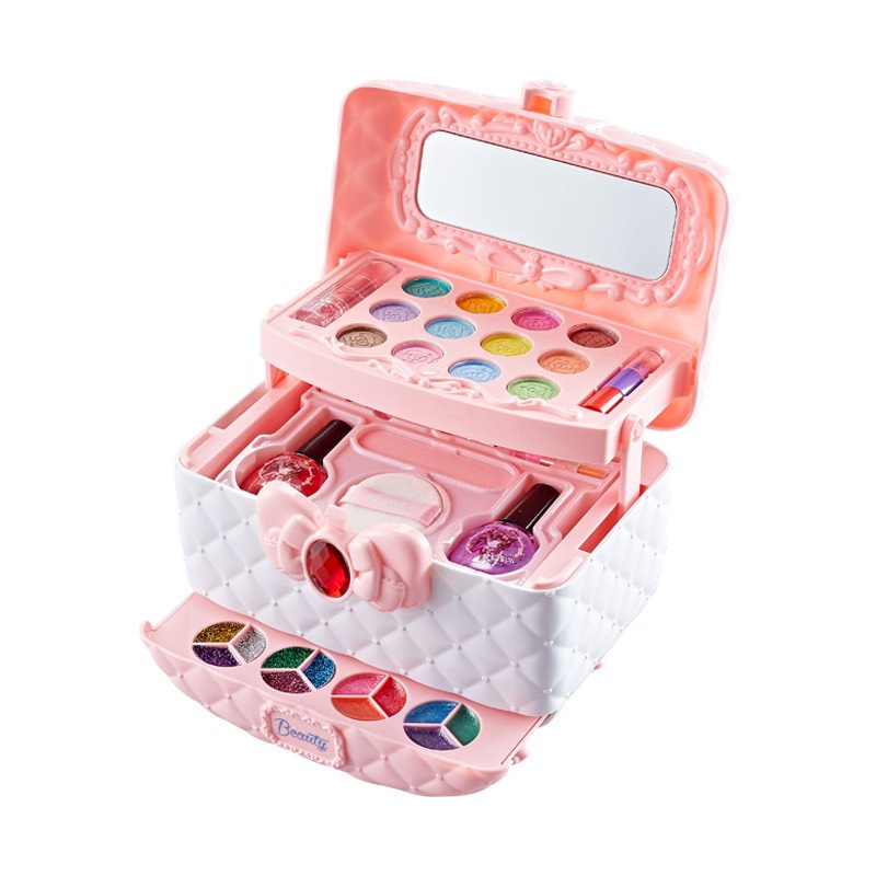 Bộ Trang Điểm Cốp Trang Điểm Vali Trang Điểm Làm Nail Cho Bé Gái Công Chúa Cao Cấp Đa Dạng Mẫu Mã Son Má Hồng-PUPU HOUSE