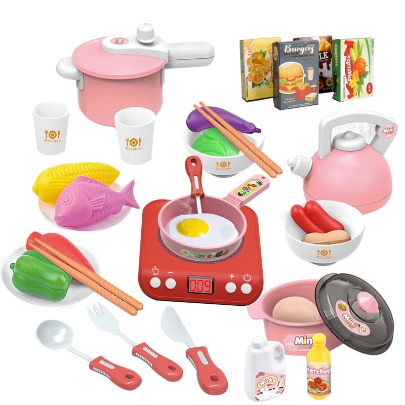 Bộ Đồ Chơi Nấu Ăn Nhà Bếp 36 Chi Tiết Mô Phỏng Thực Tế Đồ Chơi Nhà Bếp House Nhập Vai Bé Gái- Đồ Chơi PUPU HOUSE