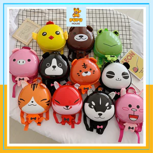 Balo trứng đi học cho bé gái trai mầm non Cặp trẻ em mẫu giáo khủng long pony con vật - PUPU HOUSE