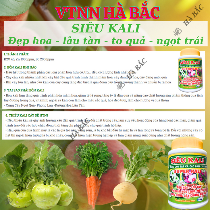 Phân bón lá Siêu Magie - Siêu Kali - Siêu Lân - Canxibo Cuốc Vàng - Dùng Cho Mọi Giai Đoạn (Hũ 100gram)