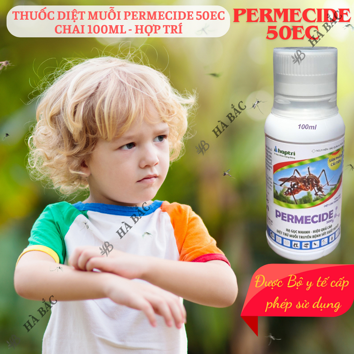 Thuốc diệt muỗi Permecide 50EC - Chai 100ml HỢP TRÍ, ruồi muỗi kiến gián các loại côn trùng