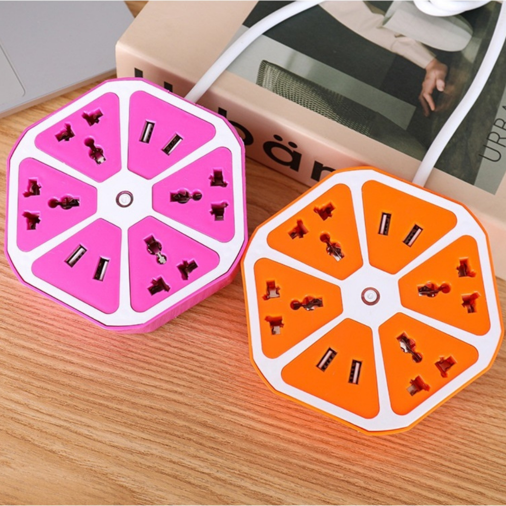 Ổ Cắm Điện Đa năng 4 Lỗ cắm 3 chấu - 4 Lỗ Cắm USB - Dây dài 1,8m