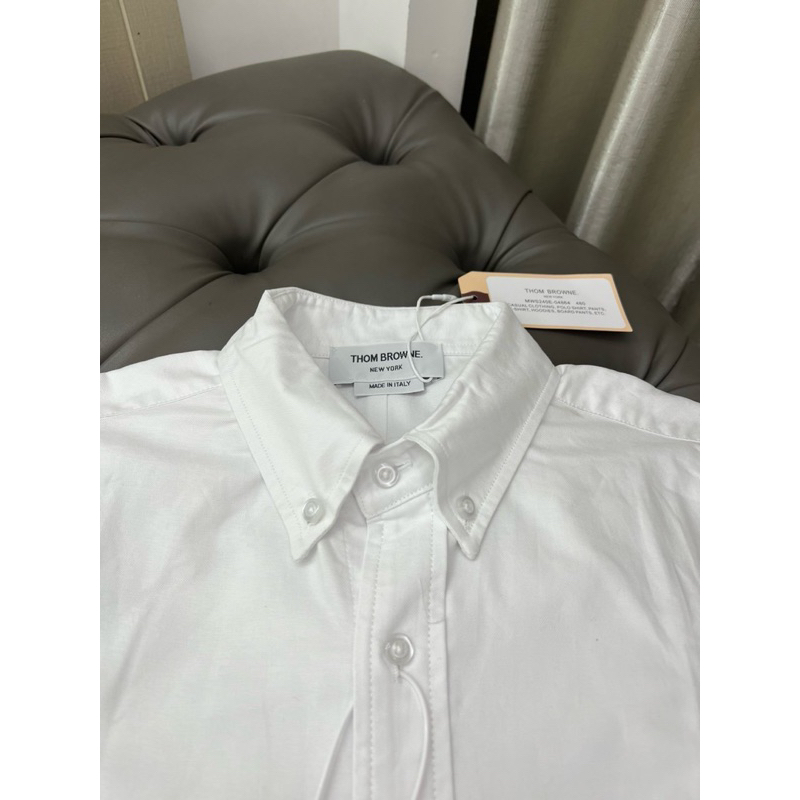 ⚡️[Hight Quality] Áo Sơ Mi Th.om Nam Nữ Vải Oxford - Điểm Nhấn Viền Kẻ 2 Tay Cao Cấp - TB Qccc Hottrend Full Túi Tag