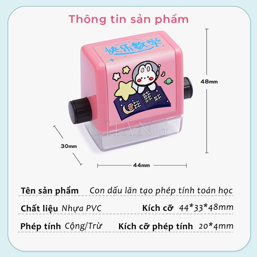 Máy Tạo Phép Tính Cộng Trừ Nhân Chia mini đơn giản ngẫu nhiên cho bé - Con lăn phép toán - PUPU HOUSE