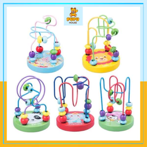 Luồn Hạt Mini Cho Bé Bằng Gỗ Cho Bé - Đồ Chơi PUPU HOUSE
