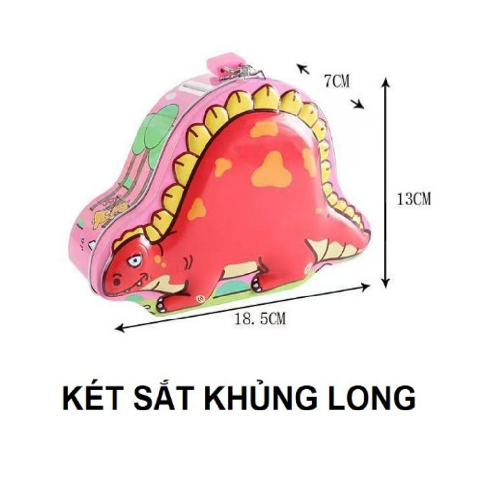 Két sắt tiết kiệm mini hình khủng long cho bé trai - PUPU HOUSE