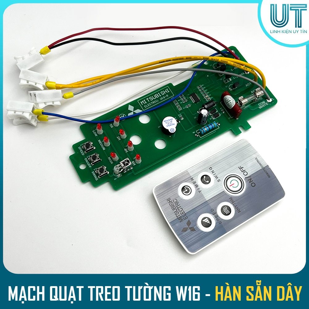 Mạch quạt MITSUBISHI LV16, W16 - HÀN SẴN DÂY - Điều khiển quạt cây LV16 ...