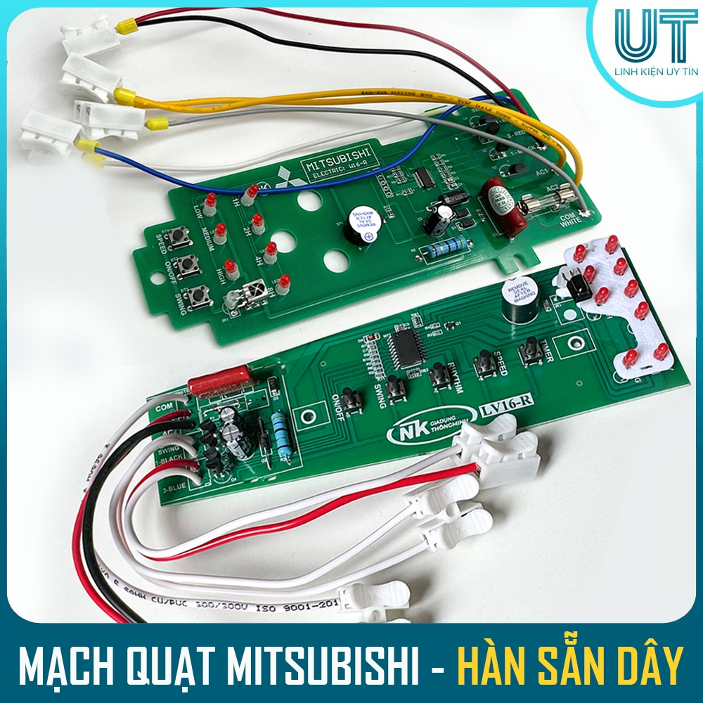 Mạch quạt MITSUBISHI LV16, W16 - HÀN SẴN DÂY - Điều khiển quạt cây LV16 ...