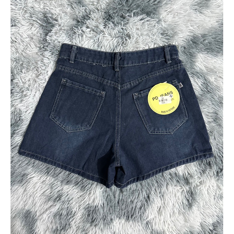 Quần Sooc jeans Nữ Cá Tính, Quần Đùi Jean Thiết Kế Xẻ Vạt Trước